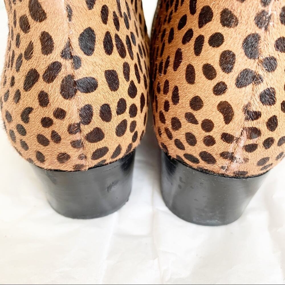 Rebecca Minkoff Cheetah Chelsea Macri Ankle Booties Size 7 1/2 - Picture 6 of 10